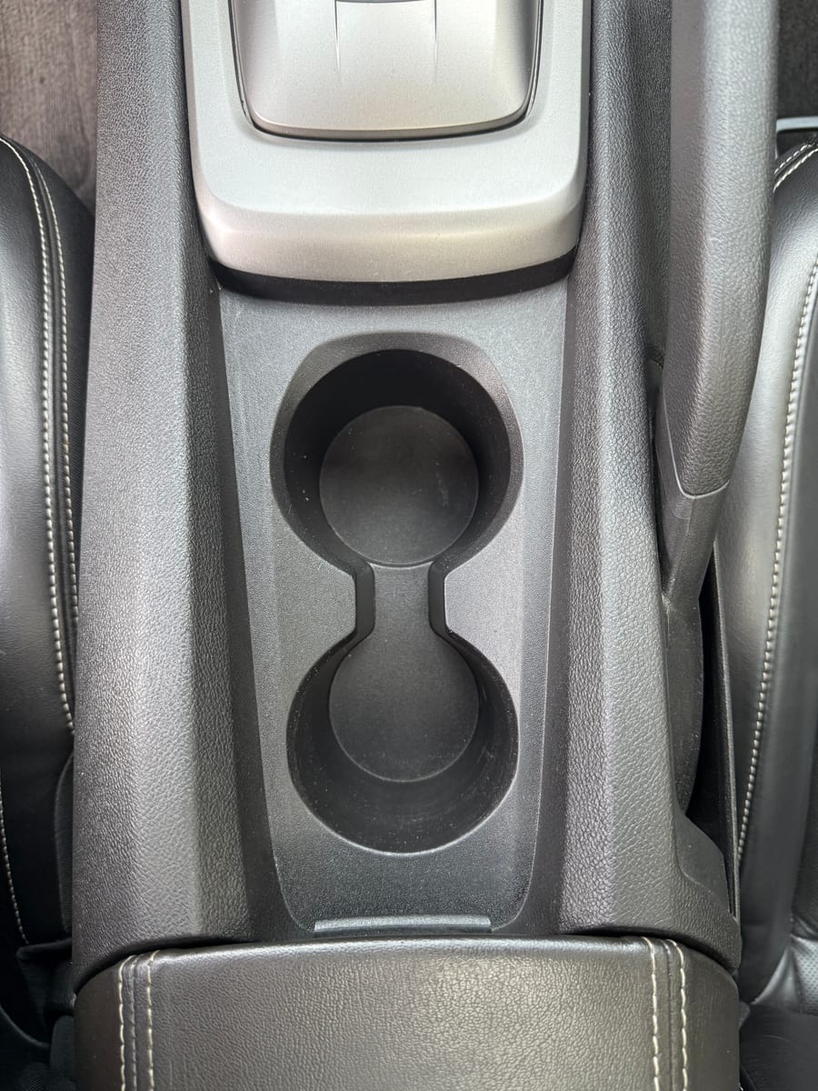 Chevy Camaro Console & cupholders after detailing