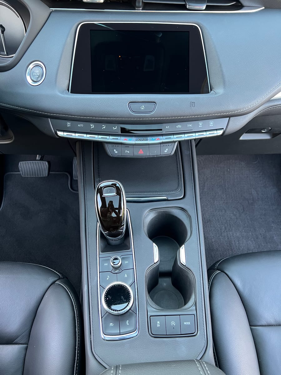 Cadillac XT4 Dashboard & console after detailing by A&F Auto Detailing